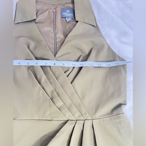 Adrianna Papell Olive Green Midi Dress - Picture 5 of 10